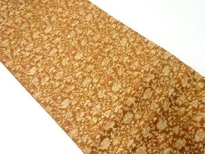 アンティーク　花更紗模様織出し袋帯（材料）